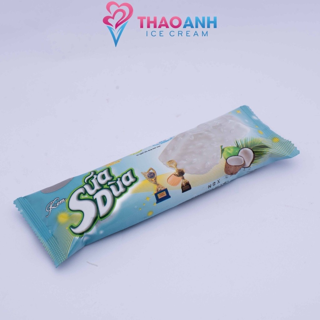 Kem Tràng Tiền 35 - Hộp 10 que kem sữa dừa [Hà Nội - Giao nhanh 30 phút Nowship & Grab] - Thảo Anh Ice Cream