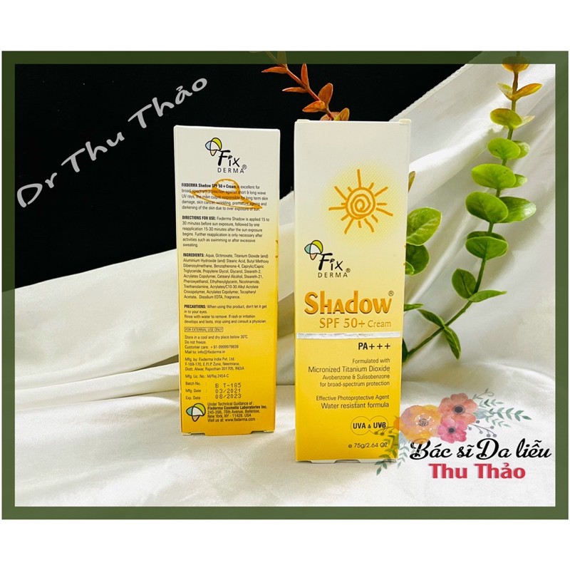 KEM CHỐNG NẮNG FIXDERMA SHADOW SPF 50+ CREAM | BigBuy360 - bigbuy360.vn