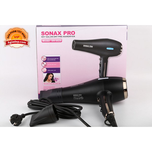 Máy sấy tóc Sonax S6628 có 2 chế độ thổi nóng-lạnh chuyên dùng cho Salon - Hàng Xịn Xuất Châu Âu