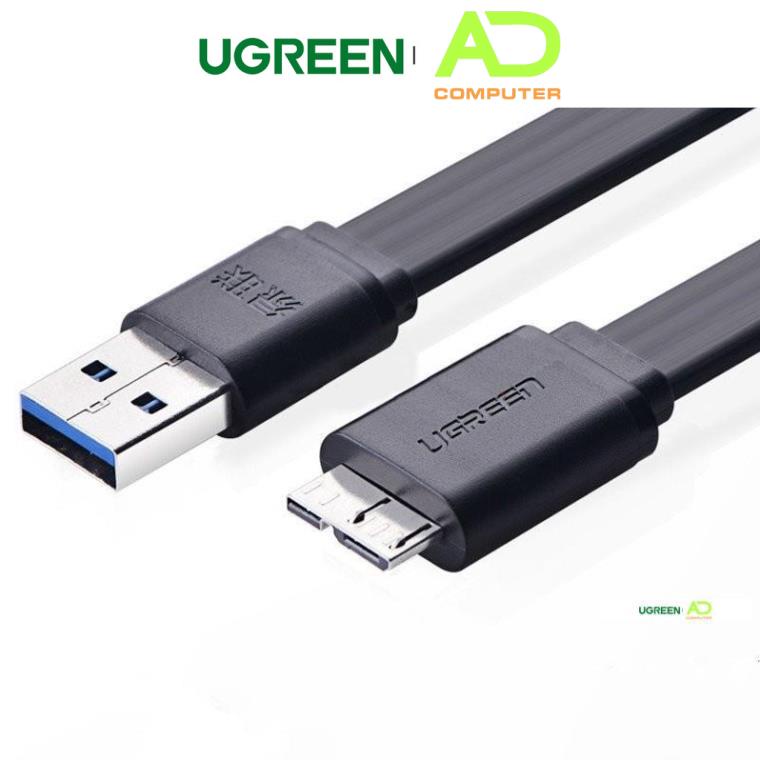 Dây Micro USB 3.0 mạ vàng dài từ 0.25-2m UGREEN US130 dạng dây dẹt và tròn