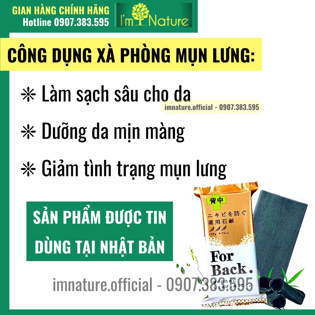Xà Phòng Tắm Giảm Mụn Lưng For Back Nhật Bản
