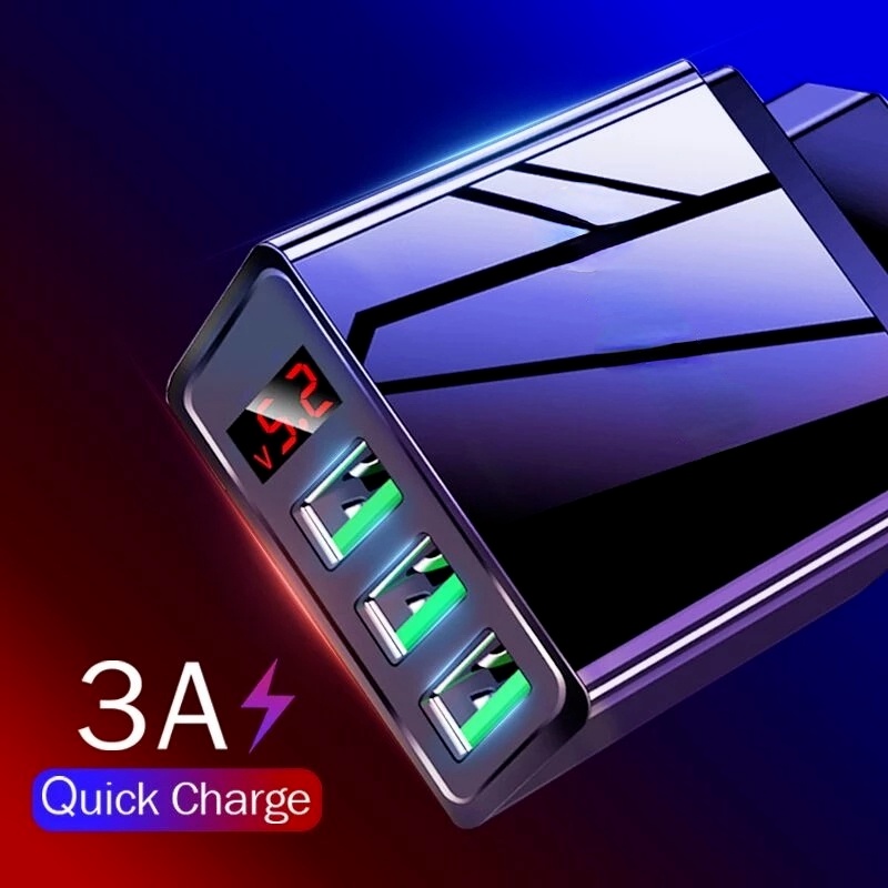 1 bộ sạc nhanh USB 3.0 cho iPhone 12 pro 11 Xiaomi Samsung Huawei / 5V 3A