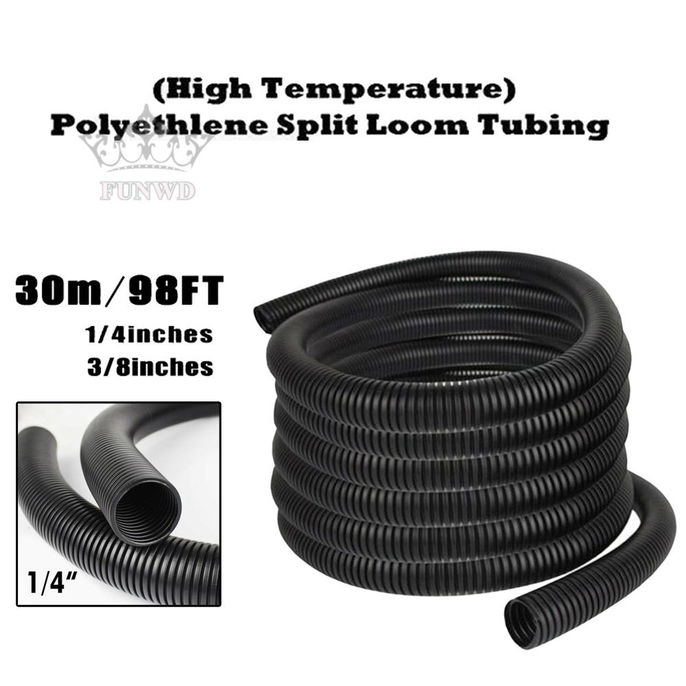 Ống nhựa đen bọc dây điện 1/4&quot; 3/8&quot; bảo vệ an toàn tiện dụng