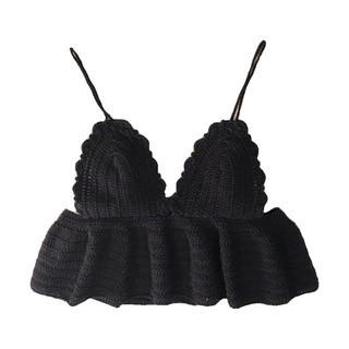 Áo móc len Ruffle Top crochet ✨