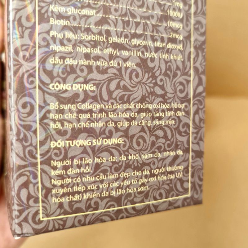 MARINE COLLAGEN + C hạn chế quá trình lõa hóa da, giúp da căng, sáng mịn - Hộp 60 viên