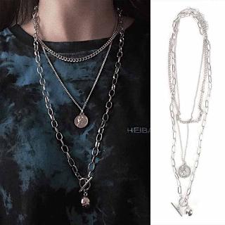 Set dây chuyền nhiều lớp phong cách Âu Mỹ cá tính