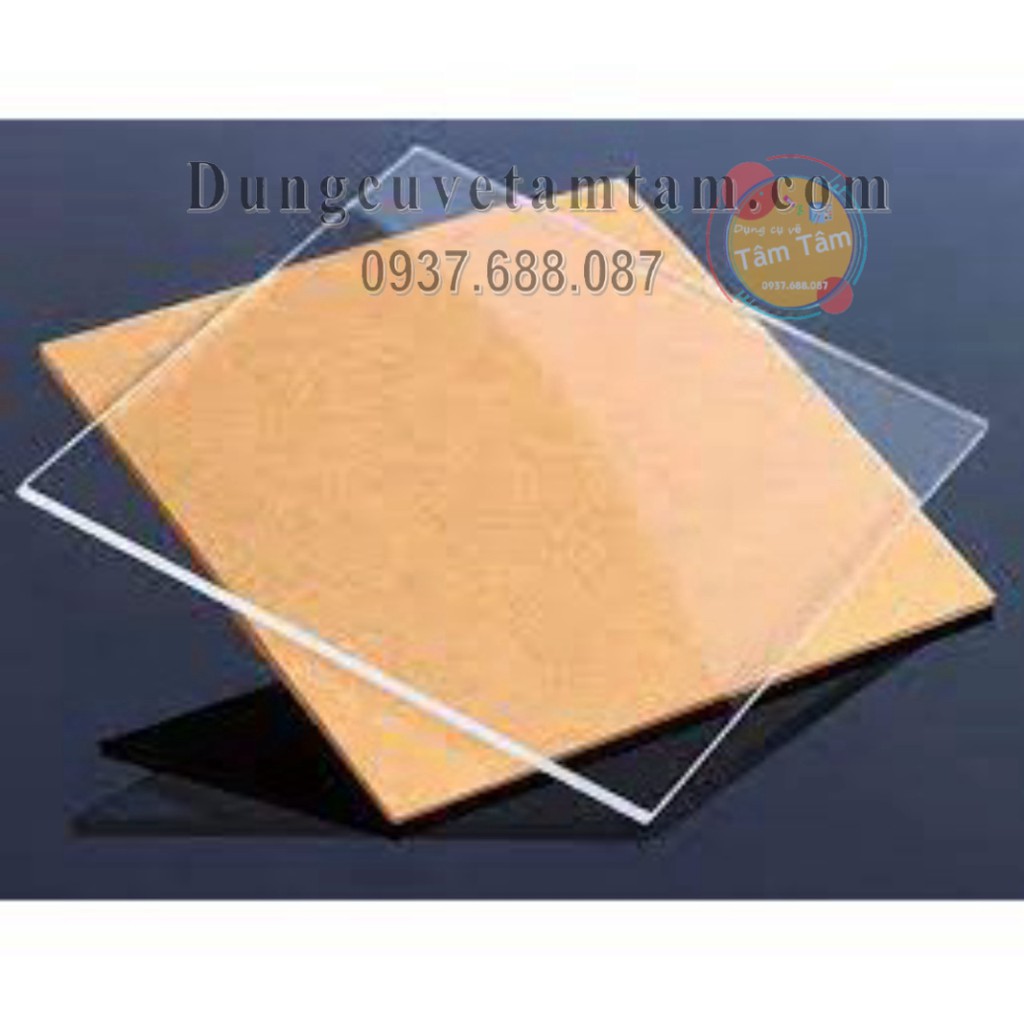 [ TÂM TÂM ]-Mica Trong dày 1.3mm, 2mm khổ 20x30cm A4, 30x40cm A3 -Mô Hình