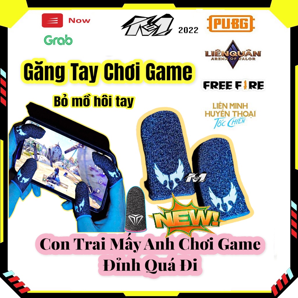 Găng tay chơi game Sonit bao tay chơi game ff, Pubg, liên quân mobile chống mồ hôi. sợi bạc 56 kim cao cấp Siêu Nhạy