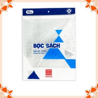Combo 10 Bìa Nilon Bọc Sách Vở Khổ 19x26,5cm