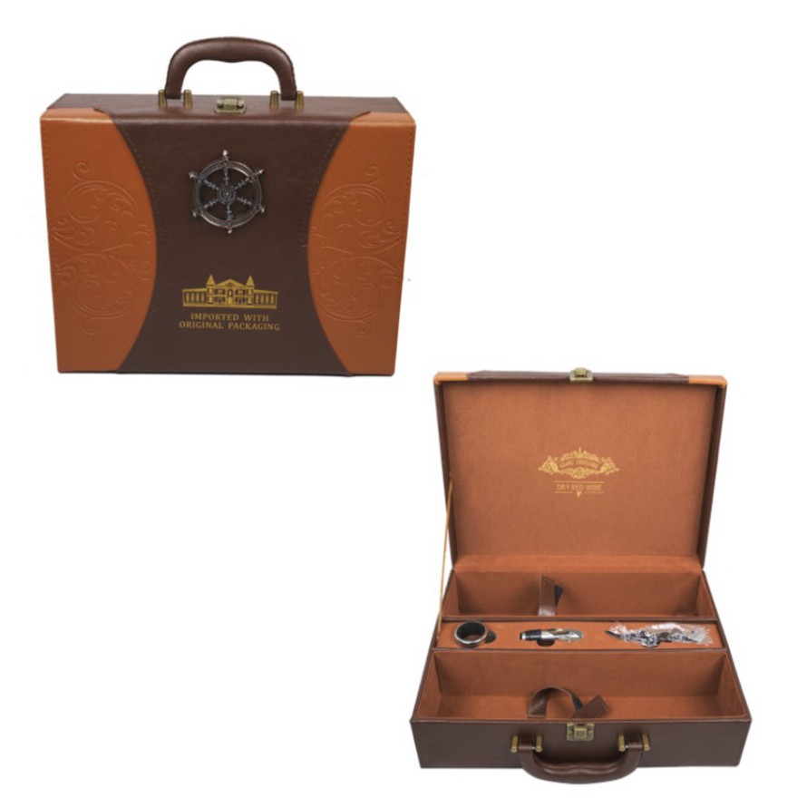 Hộp Da Đôi Đựng Rượu Vang - Phụ Kiện Rượu Vang 22 - Mã PK002 | BigBuy360 - bigbuy360.vn