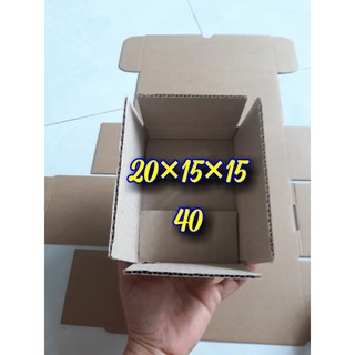 40 hộp carton 20x15x15 cm
