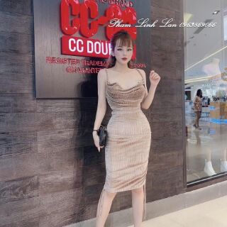 ĐẦM BODY 2 DÂY CỔ ĐỔ - KÈM ẢNH THẬT