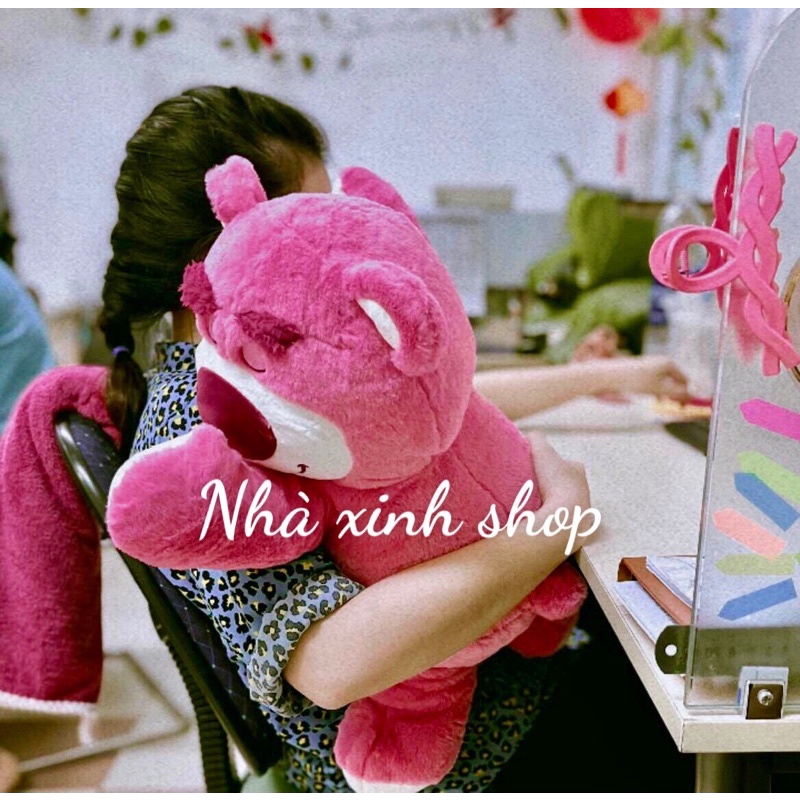 Bộ chăn gối văn phòng gấu dâu tây Losto
