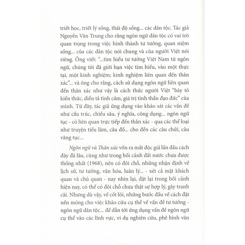 Sách - Ngôn Ngữ Và Thân Xác