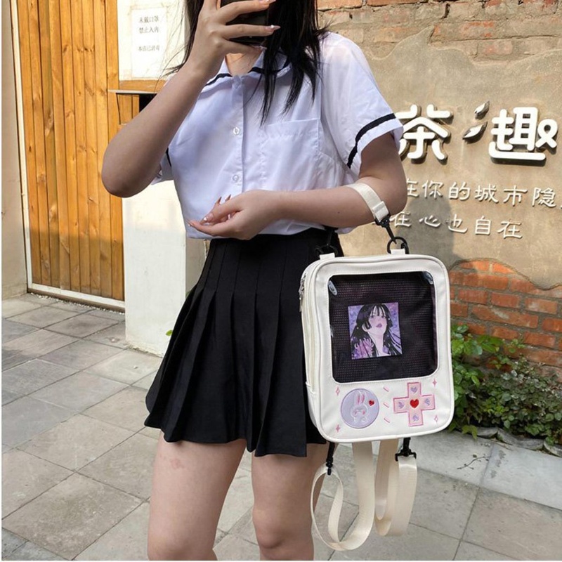 Ba Lô Đeo Vai Đi Học / Du Lịch Thiết Kế Chuyển Đổi Thiết Kế Máy Chơi Game Cầm Tay seng Dành Cho Bạn Nữ