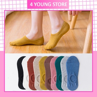 Tất vớ nữ nửa bàn chân đi hài giày cao gót nhiều màu pastel chất len dệt kim mềm mịn thoáng khí chống trơn tuột TN031