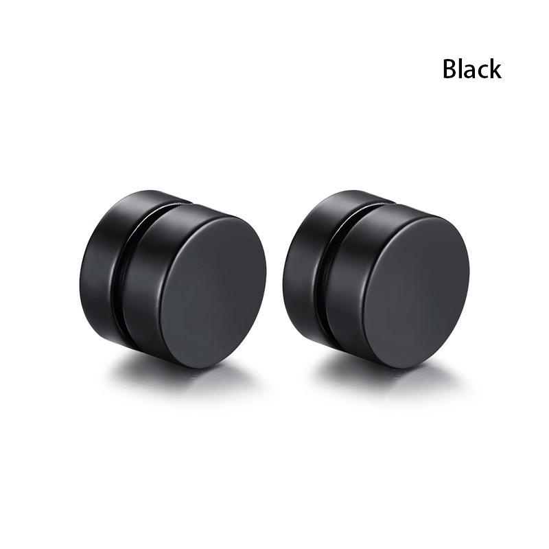 Hw 1 Cặp Khuyên Tai Nam Châm Bằng Thép Không Gỉ 8MM