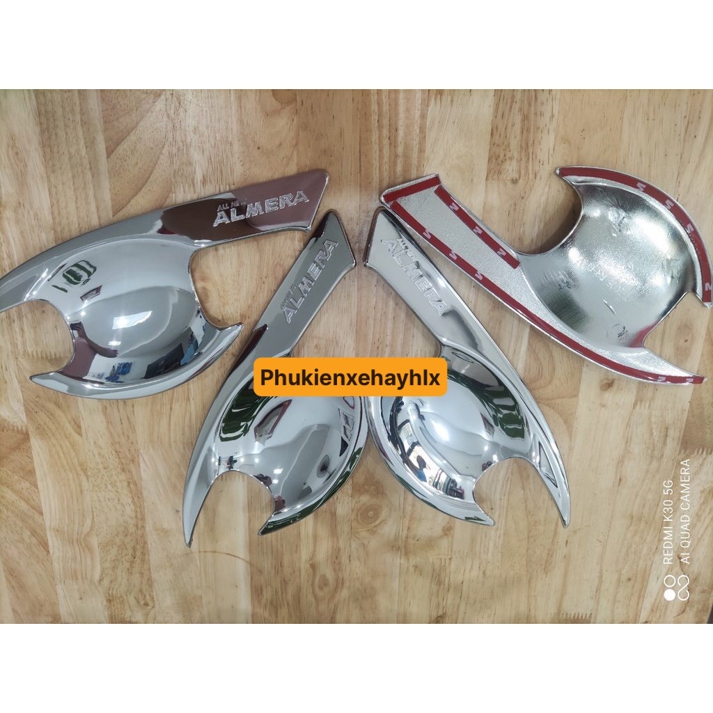 Ốp Hõm Cửa Mạ Crom Cho Xe Nissan Almera 2021