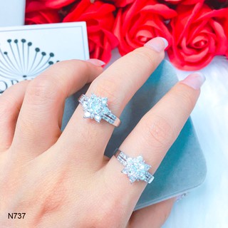 Nhẫn bạc nữ đính đá thiết kế cao cấp Orin N737
