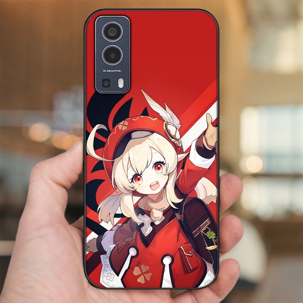 Ốp lưng Vivo Y72 5G viền đen in hình Klee Genshin Impact