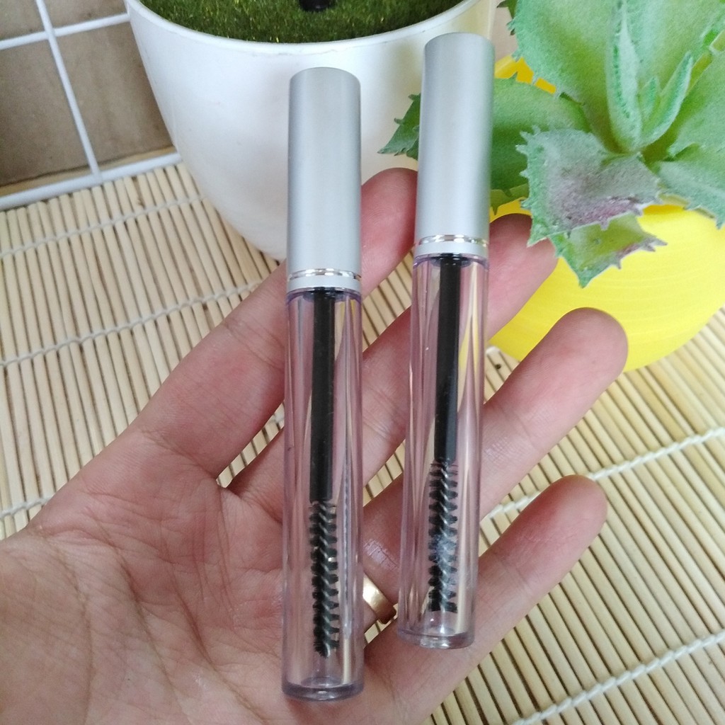 [100] Vỏ lọ chuốt mi mascara nắp bạc 8ml đựng dầu dừa,...