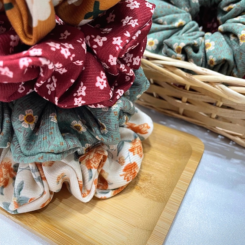 Dây buộc tóc Scrunchies Handmade tex nhung Nhiều mẫu
