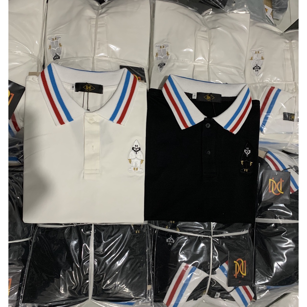 Áo thun nam cổ trụ thêu logo