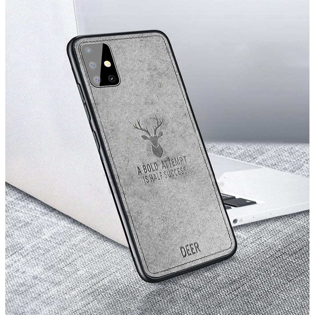 For Samsung a51 Case A515 Deer Cloth Fabric Soft Frame Phone Cover Cases For Samsung Galaxy A71 A51 Silicone TPU Back Cover