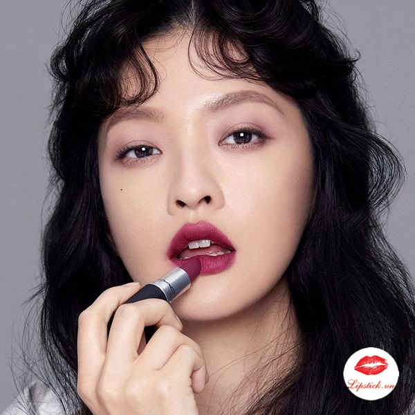 Son MAC Powder Kiss Lipstick Màu 305 Burning Love Tím Mận Cá Tính