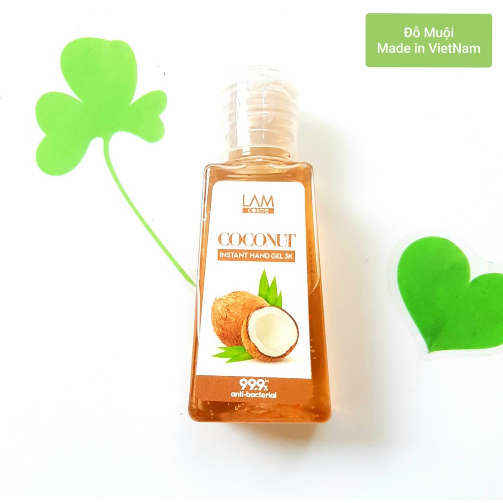 Gel rửa tay khô 3k Lamcosmé chai 60ml ( SET chọn hương hoa quả) | BigBuy360 - bigbuy360.vn