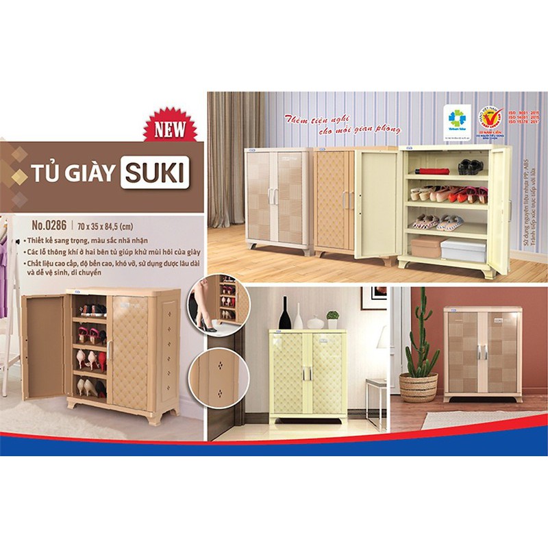 Tủ Giày Duy Tân Suki 0286 (Nhiều Màu)