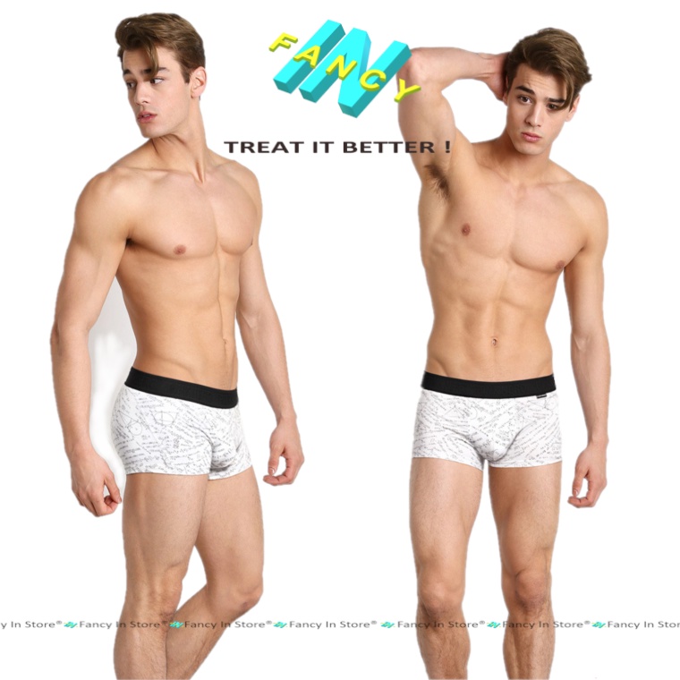 Quần Sịp Nam Cotton Boxer PINK HERO Mềm Mịn Cao Cấp, Co Dãn Thấm Hút Mồ Hôi, Sịp Nam Fancy In - bx009