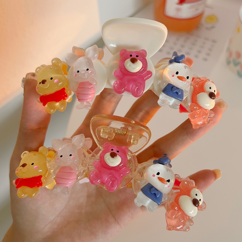 Kẹp Tóc Hình Cá Mập / Gấu Hoạt Hình Đáng Yêu Kiểu Hàn Quốc 2022