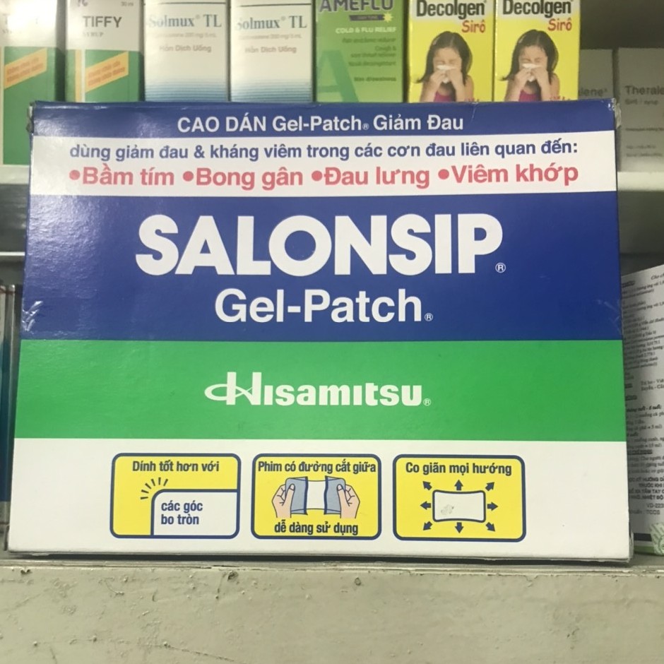 1 Hộp Salonsip® Gel-Patch® ( 10bao x 2 miếng )