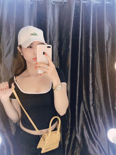 [Mã FASHIONT4WA2 giảm 10K đơn 50K] ÁO CROPTOP VIỀN CỔ VUÔNG | BigBuy360 - bigbuy360.vn
