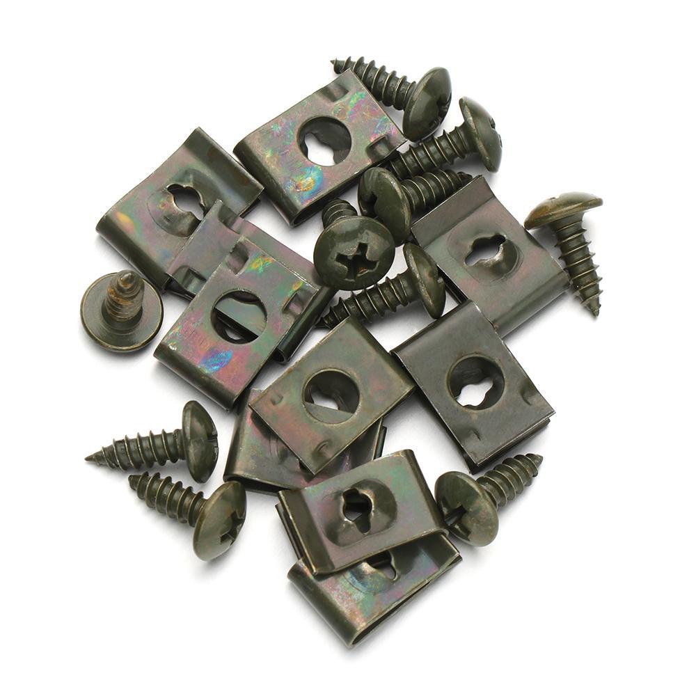 Set 10 Ốc Vít M4 M5 Bằng Nhựa Màu Đen Cho Xe Máy / Xe Hơi Ốp