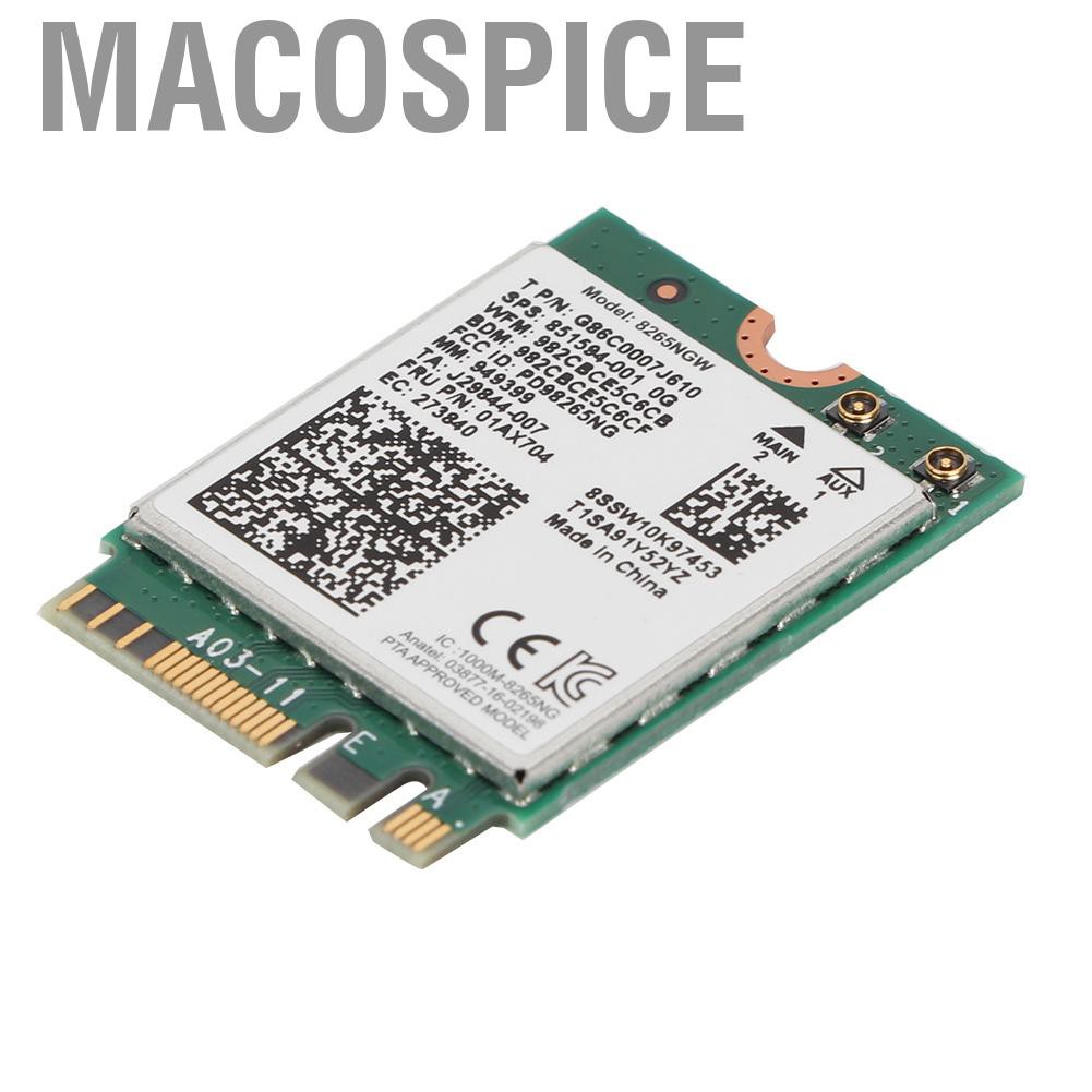 Card Mạng Không Dây Macospice Cho Intel 8265ngw 867mbps 2.4g / 5g Ngff Wifi Bt 4.2 Lenovo | BigBuy360 - bigbuy360.vn