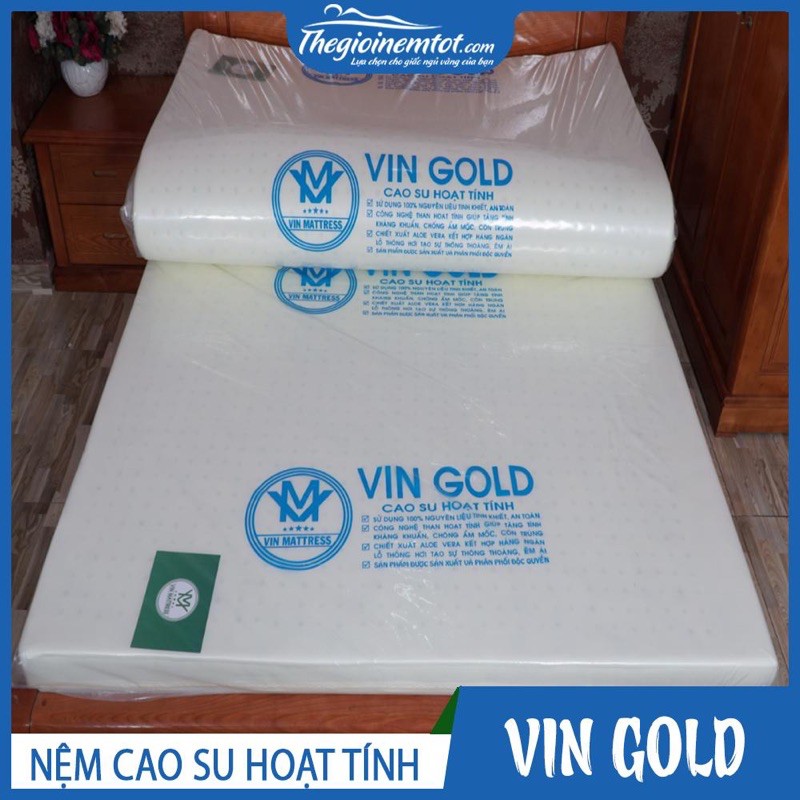 Nệm cao su nhân tạo hoạt tính Vin Gold - Siêu giá rẻ