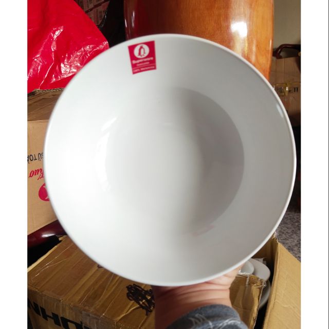 Combo 10 Tô tròn (phở) Melamine Superware-Thái Lan trắng