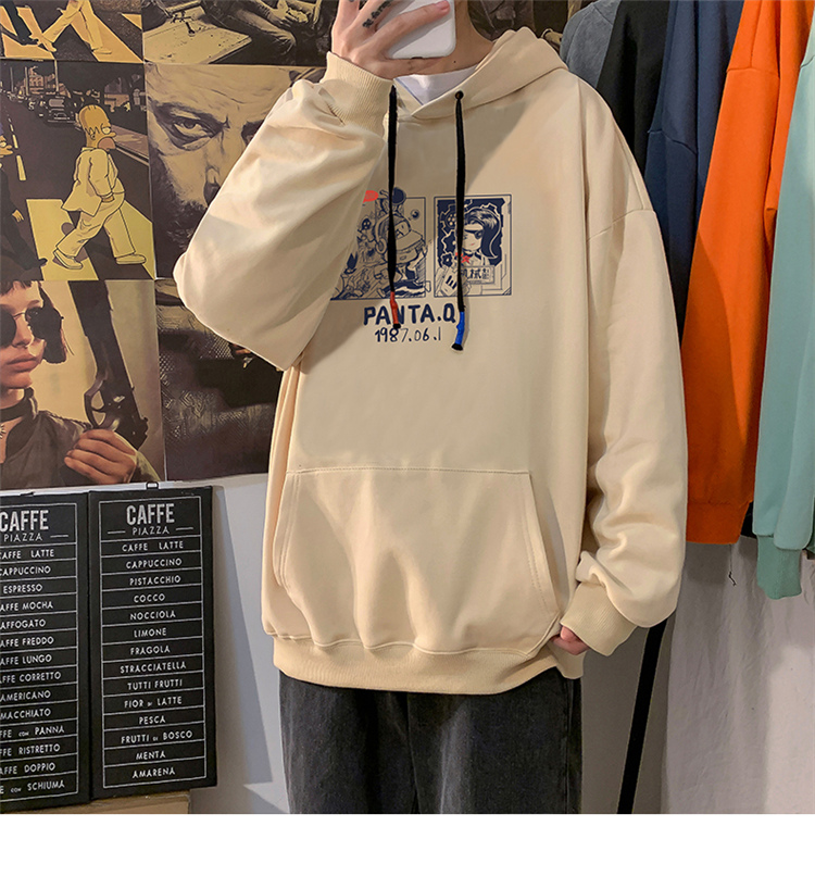 Áo hoodie tay dài kiểu dáng thể thao phong cách năng động cho nam | BigBuy360 - bigbuy360.vn