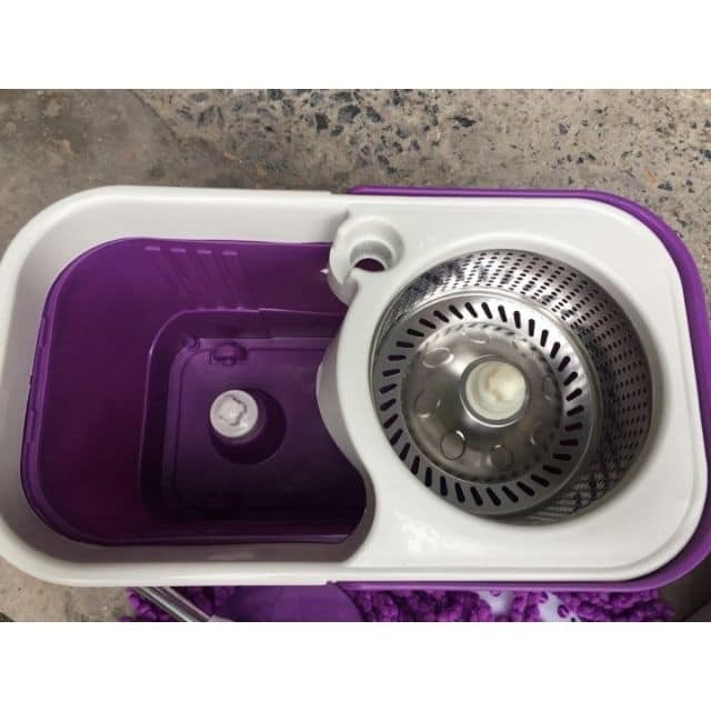 BỘ CHỔI LAU NHÀ 360 ĐỘ CÔNG NGHỆ THÁI LAN CÓ BÁNH XE KÈM 2 BÔNG LAU