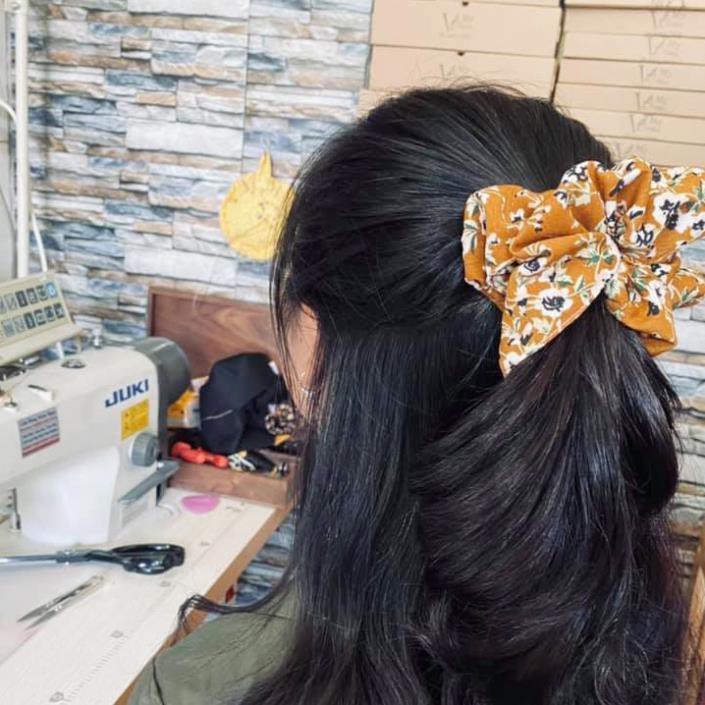 Vải Lụa Giấy 1K (10x30cm) dùng làm dây cột tóc cho bé, handmade, búp bê