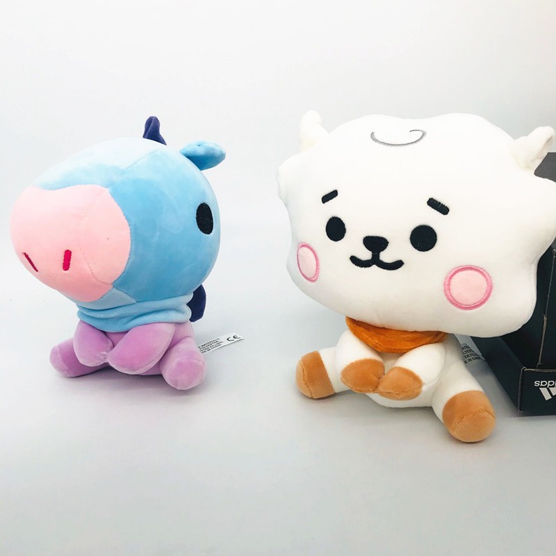 KPOP BT21 plush toys series KOYA,RJ,SHOOKY,MANG,CHIMMY,TATA,COOKY sitting dolls  for fans stuffed toys