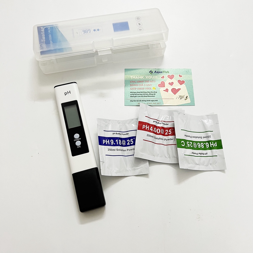 Máy Đo PH Cầm Tay Chuyên Dụng Cho Bể Cá Cảnh, Hồ Cá Koi (độ chính xác rất cao)