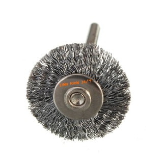 Bộ 2 Chổi Đánh Rỉ, Đánh Bóng Cho Máy Mài 25mm trục 3mm