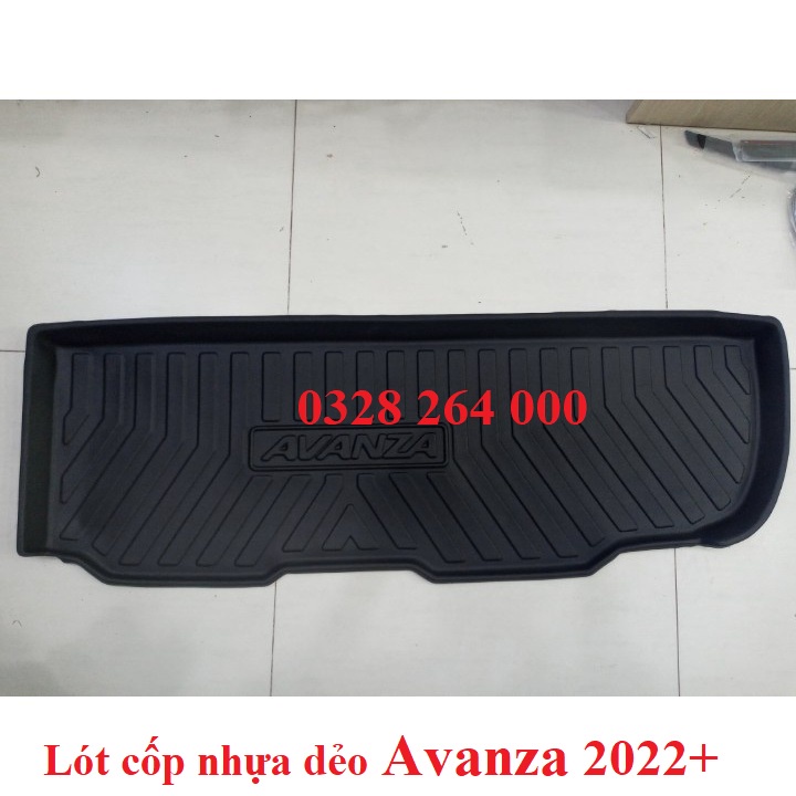 Lót cốp nhựa xe Toyota Avanza 2022 2023 Chất Liệu Nhựa TPO Dẻo Không Mùi Dễ Vệ Sinh Lau Rửa