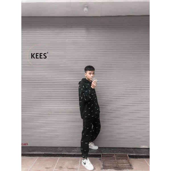 Áo Hoodie Swoosh Thêu Full Vải Nỉ - Hàng Chất Lượng