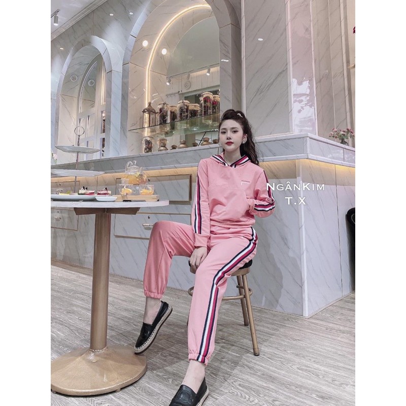 Set Áo mũ chạy Sọc cá tính