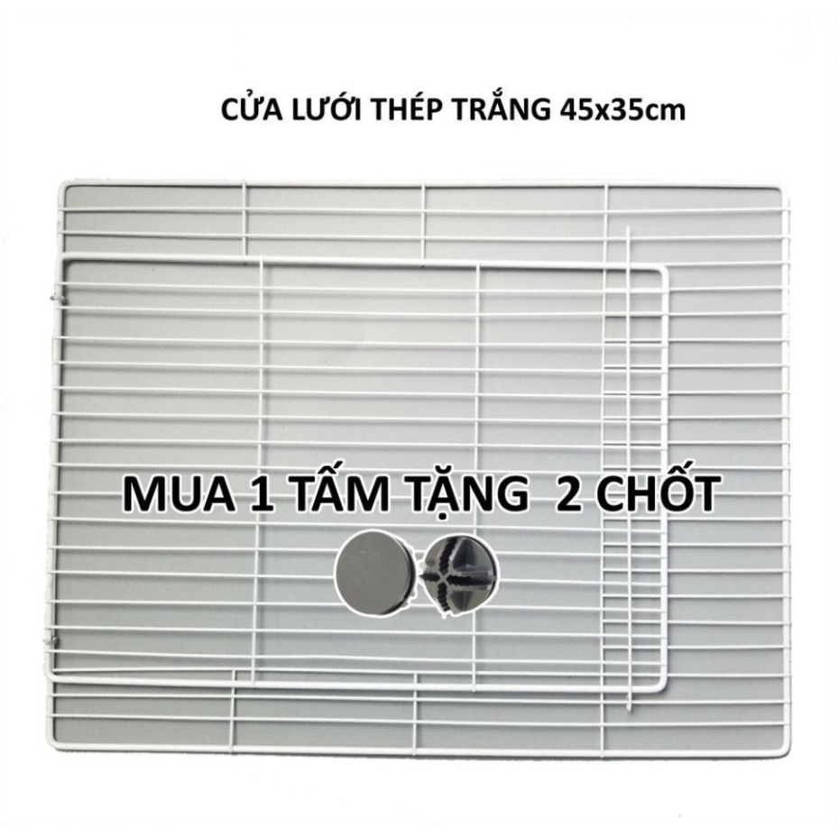 [TẶNG CHỐT] CỬA LƯỚI CHUỒNG QUÂY CHÓ, MÈO, CHUỘT, THỎ (bán theo tấm, tặng 2 chốt/tấm)