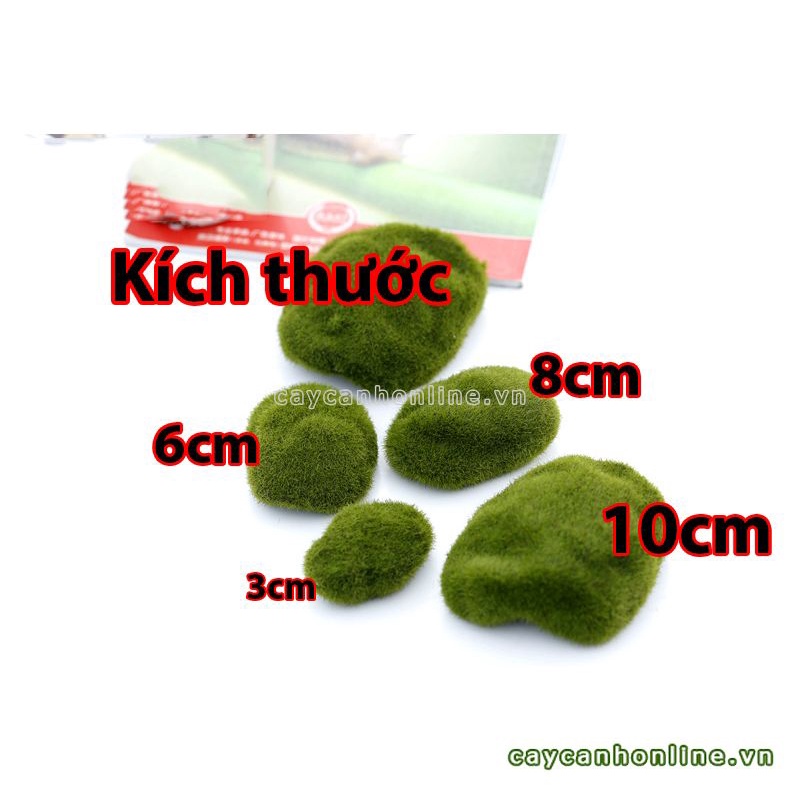 Rêu cục nhân tạo, rêu xốp trang trí tiểu cảnh sân vườn hồ cá terrarium